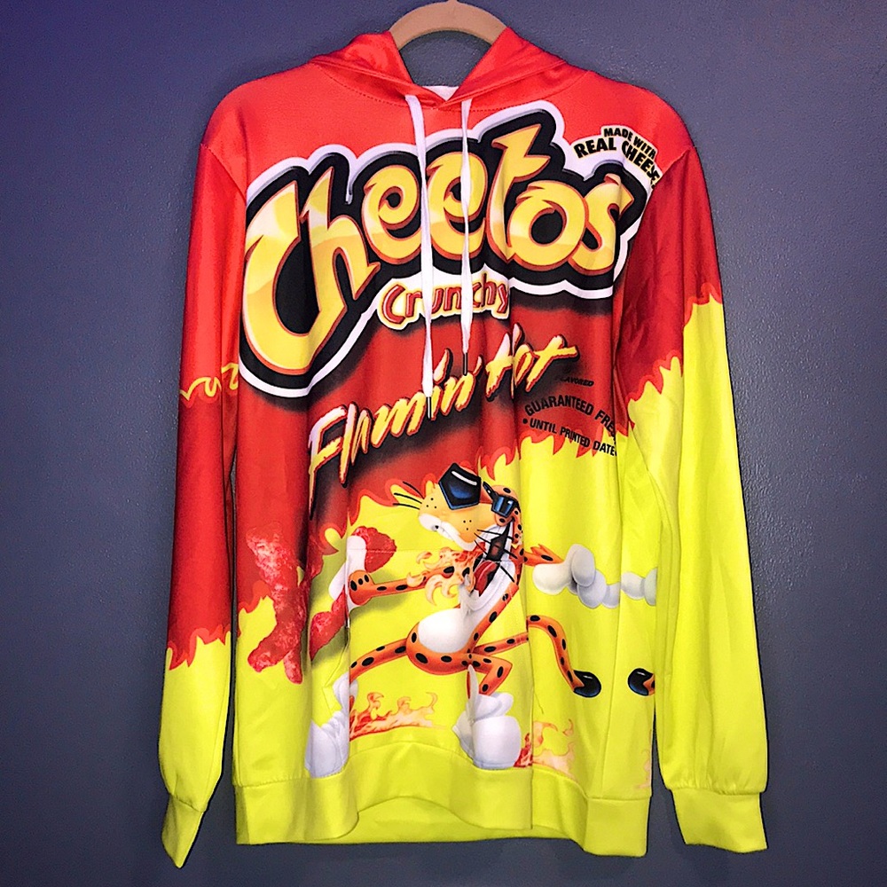 Flamin' Hot Cheetos Hoodie All-Over 3D Print Sweatshirt Men's Women's Pullover